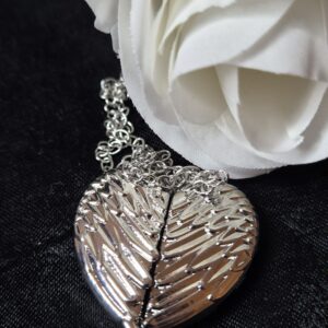 Necklace,Virgin Mary Međugorje with angel wings